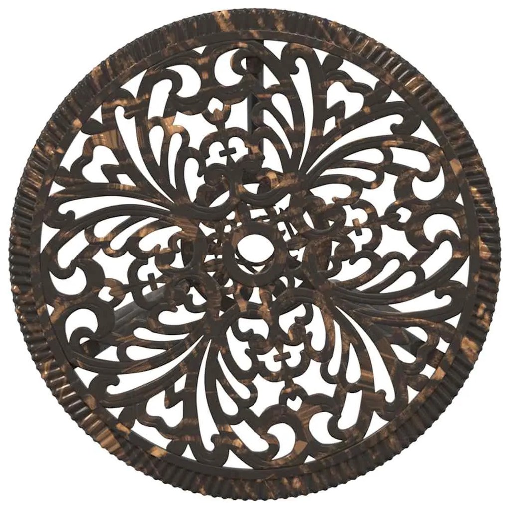 Conjunto de Bistrô de Jardim 3 Peças vidaXL em Alumínio Fundido Bronze