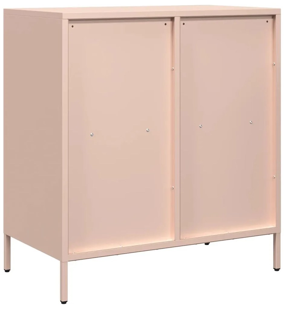 Aparador 68x39x73,5 cm aço laminado a frio rosa