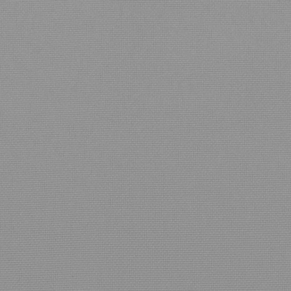 Almofadões para cadeiras altas de jardim 2 pcs tecido cinzento