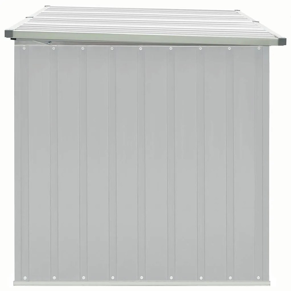 Caixa de arrumação para jardim 171x99x93 cm cinzento