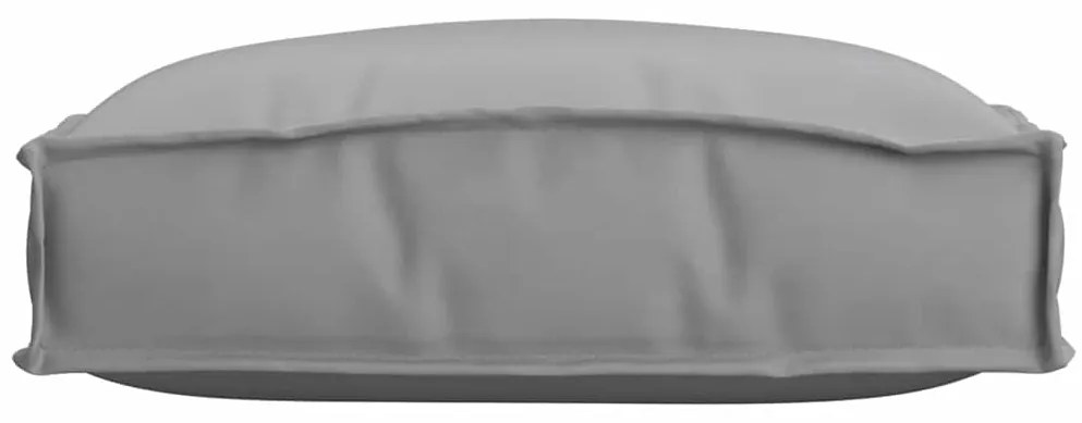 Almofadas de palete para assento, 6 pcs, cinza, 40x40x8 cm, tecido Oxf