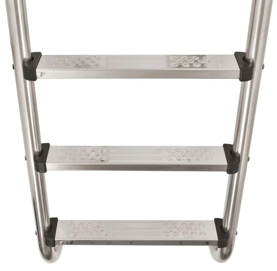 Escada para piscina 3 degraus aço inoxidável 304 120 cm