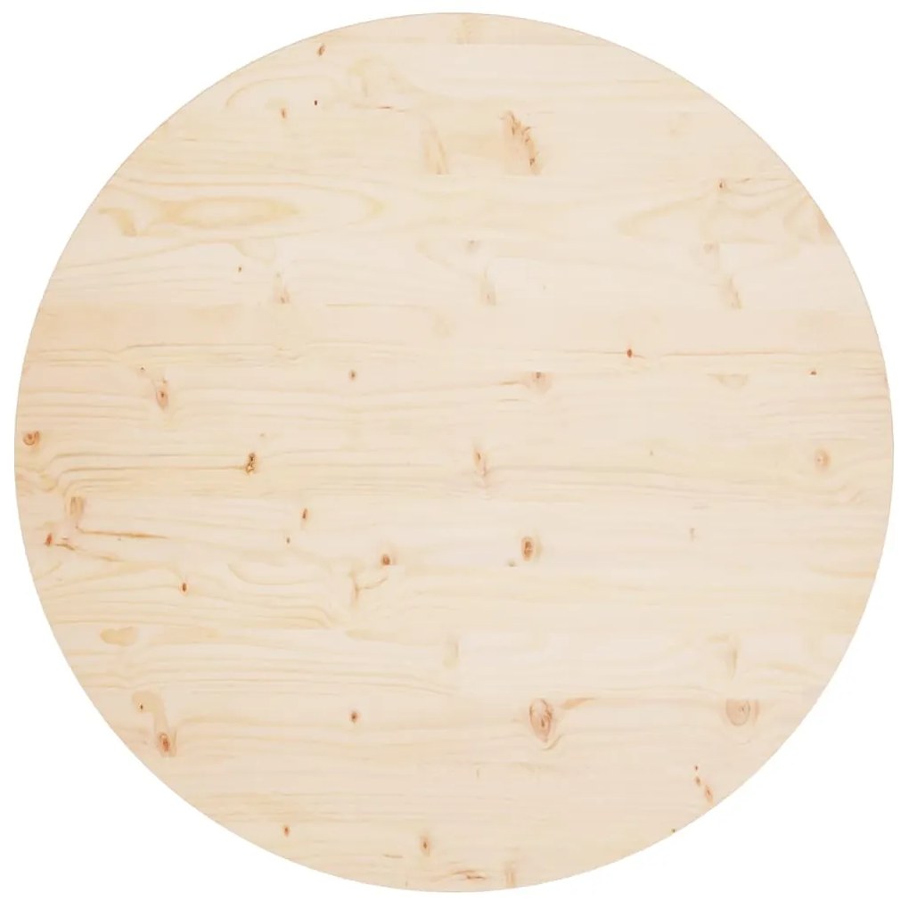 vidaXL Tampo de mesa pinho maciço Ø90x2,5 cm