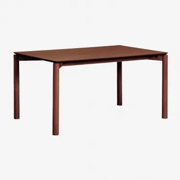 Mesa De Jantar Em Mdf Munden Castanho Nogal Oscuro & 150 X 90 Cm - Sklum