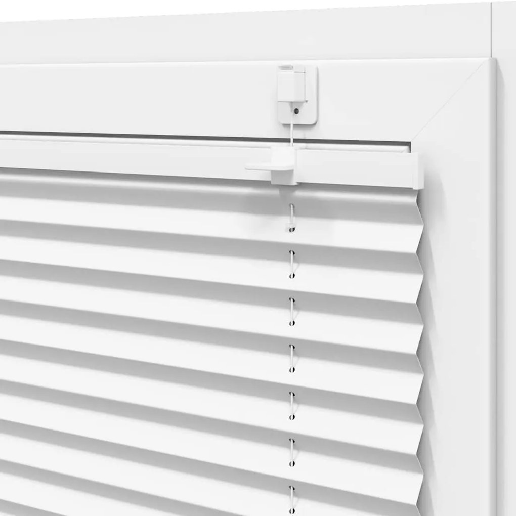 Branco Plissada Cega 55x150 cm Largura Tecido 54,4 cm Poliéster