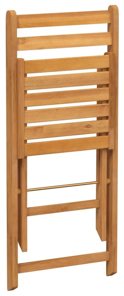 Cadeiras de bistrô dobráveis 4 pcs madeira de acácia maciça