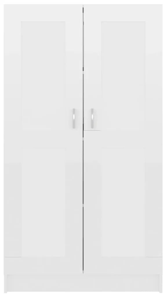 Estante 82,5x30,5x150 cm derivados de madeira branco brilhante