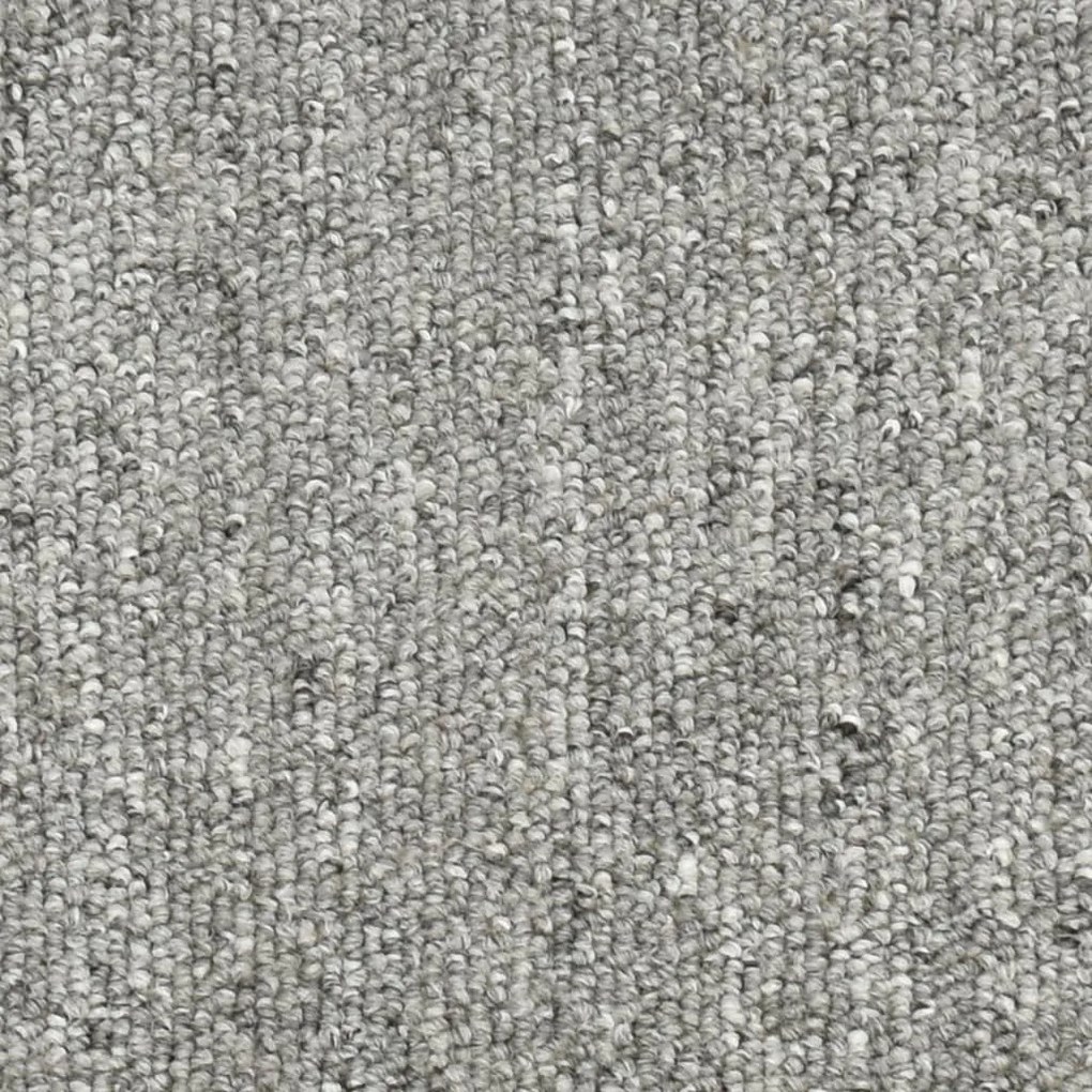 Tapete/carpete para degraus 15 pcs 56x17x3 cm cinza-claro
