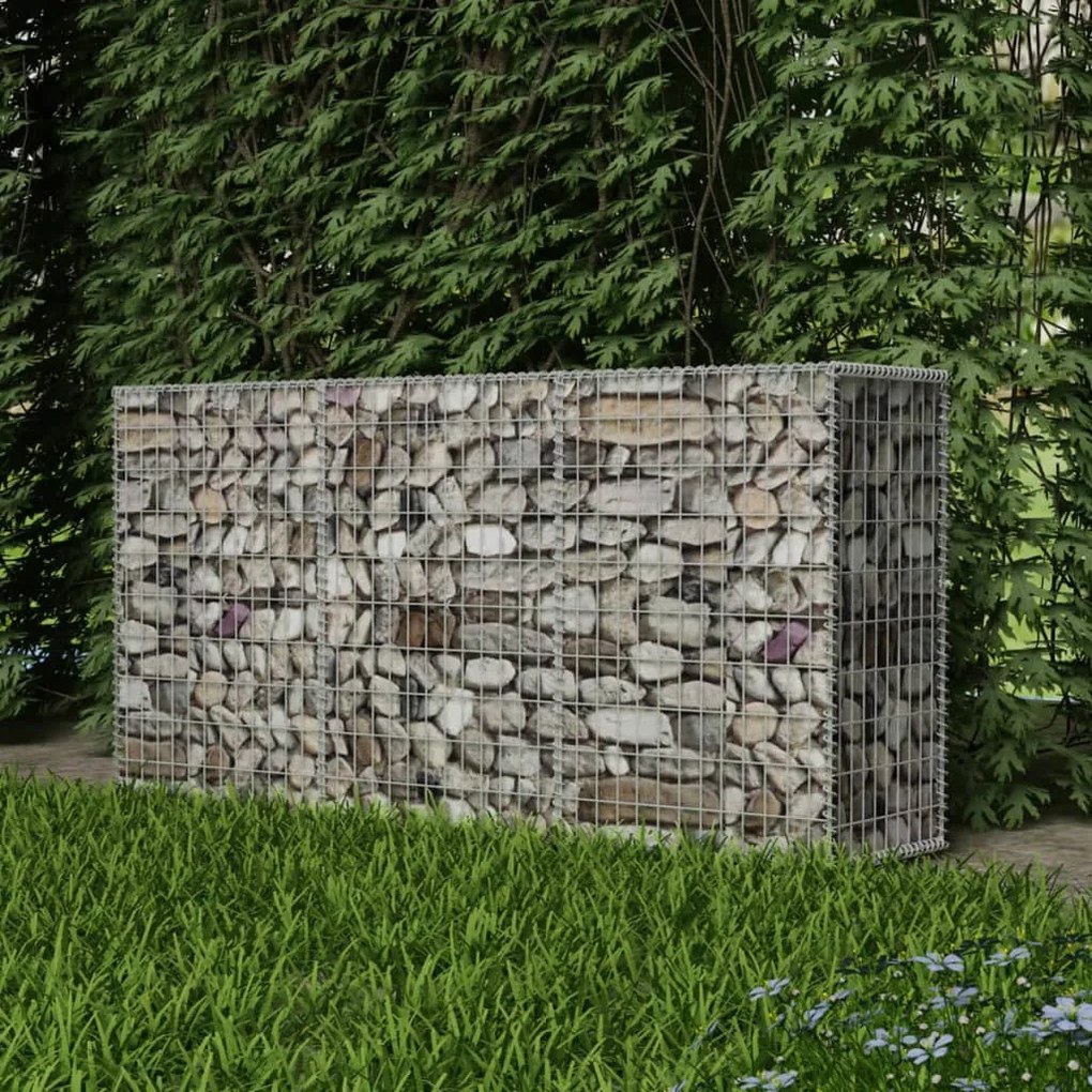 vidaXL Cesto gabião aço galvanizado 200x50x100 cm