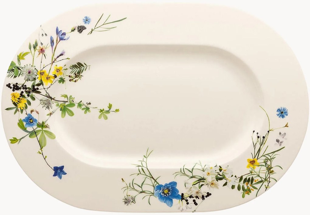 Travessa em porcelana fina Brillance Fleurs Des Alpes