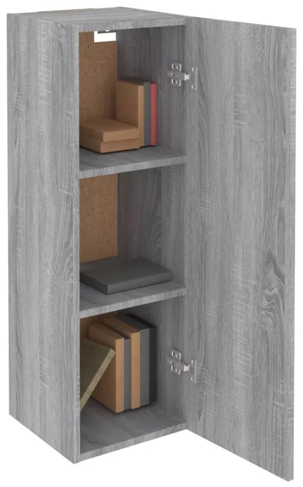 Móvel de TV 30,5x30x90 cm derivados de madeira cinzento sonoma
