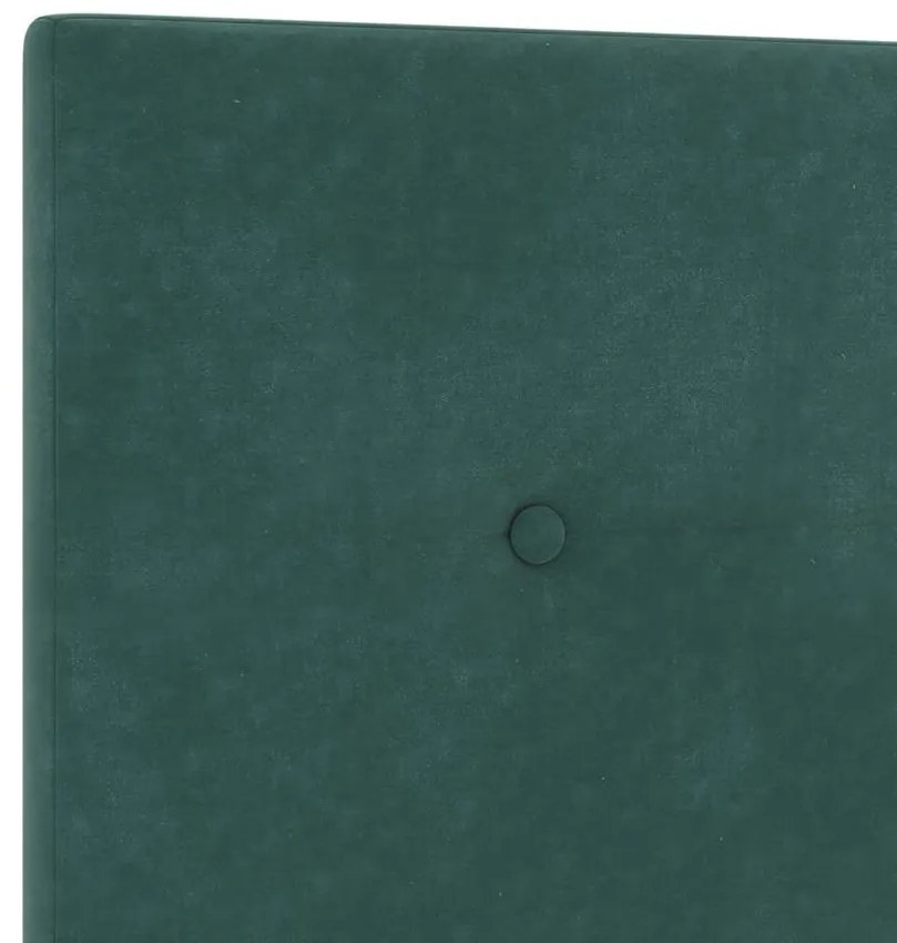 Cabeceira vidaXL Tufted com Botões Verde Escuro 200 cm Veludo
