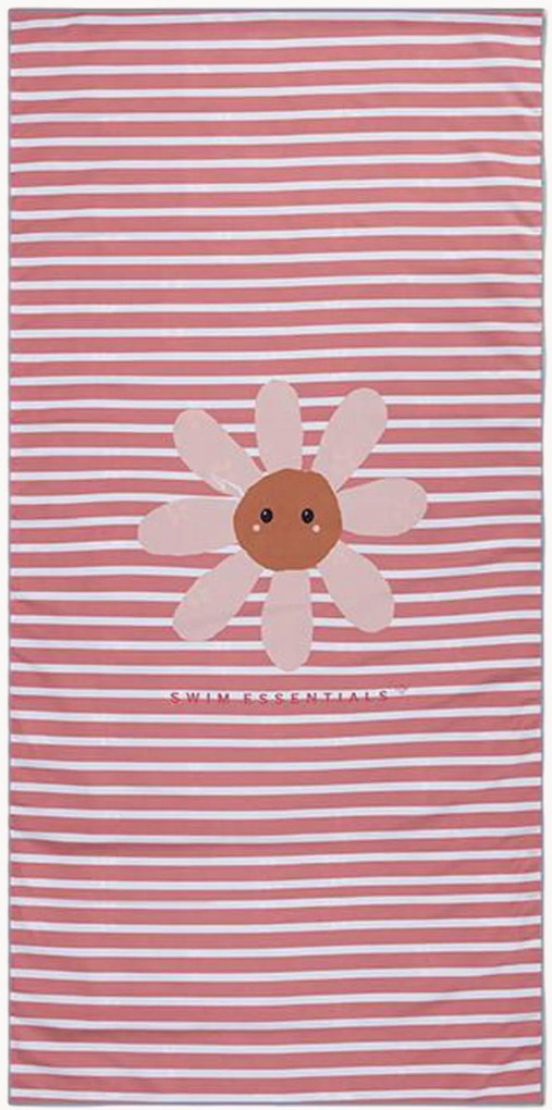 Toalha de praia para crianças em microfibra com bolsa Daisy Flower