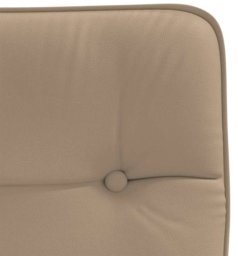 Cadeiras de jantar 2 pcs couro artificial cappuccino