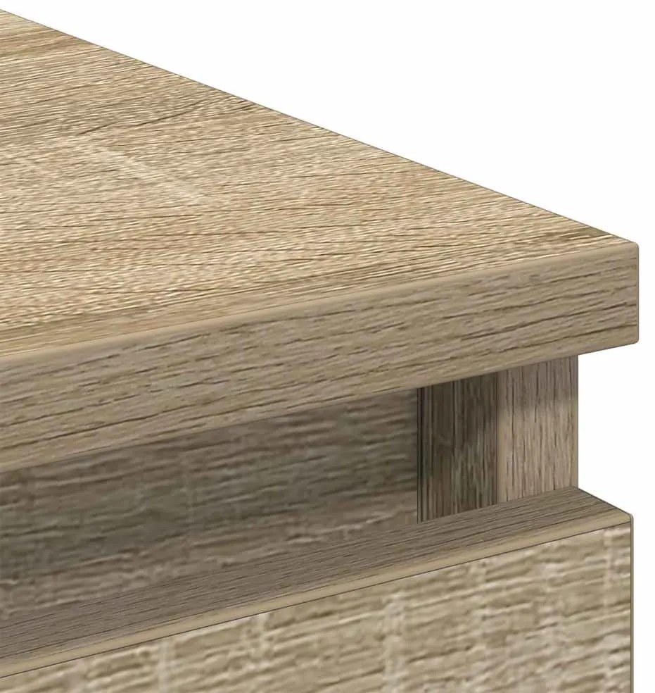 Aparador 80x35x99 cm deriv. de madeira carvalho sonoma