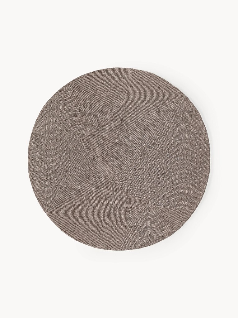 Tapete redondo em lã artesanal Eleni