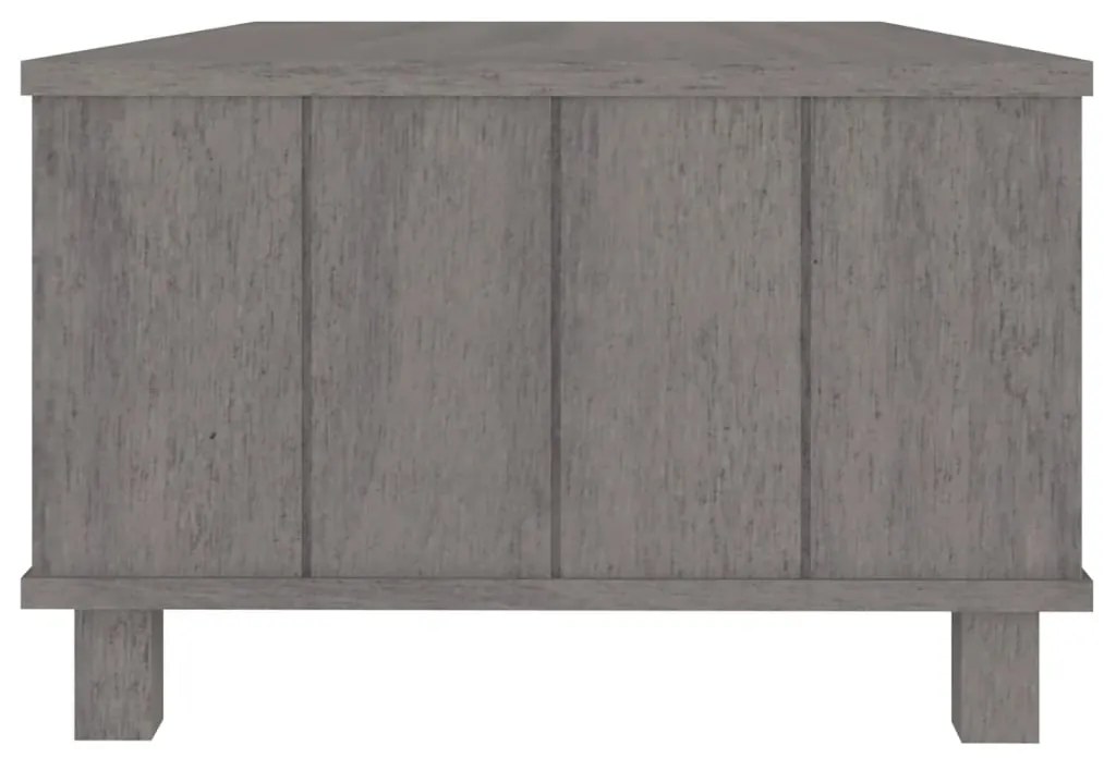 Mesa de centro HAMAR 100x55x35 cm pinho maciço cinza-claro