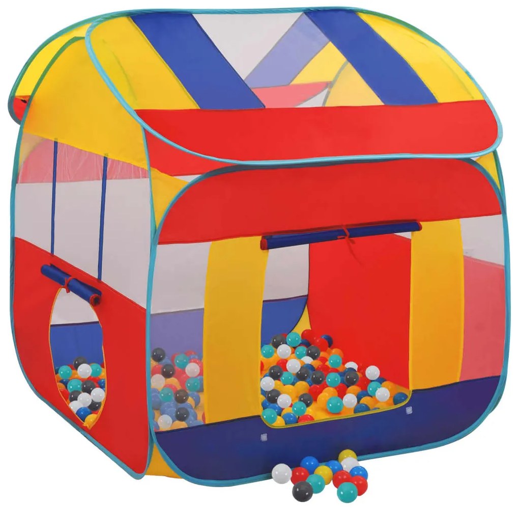 3107707 vidaXL Tenda de brincar com 550 bolas 123x120x126 cm