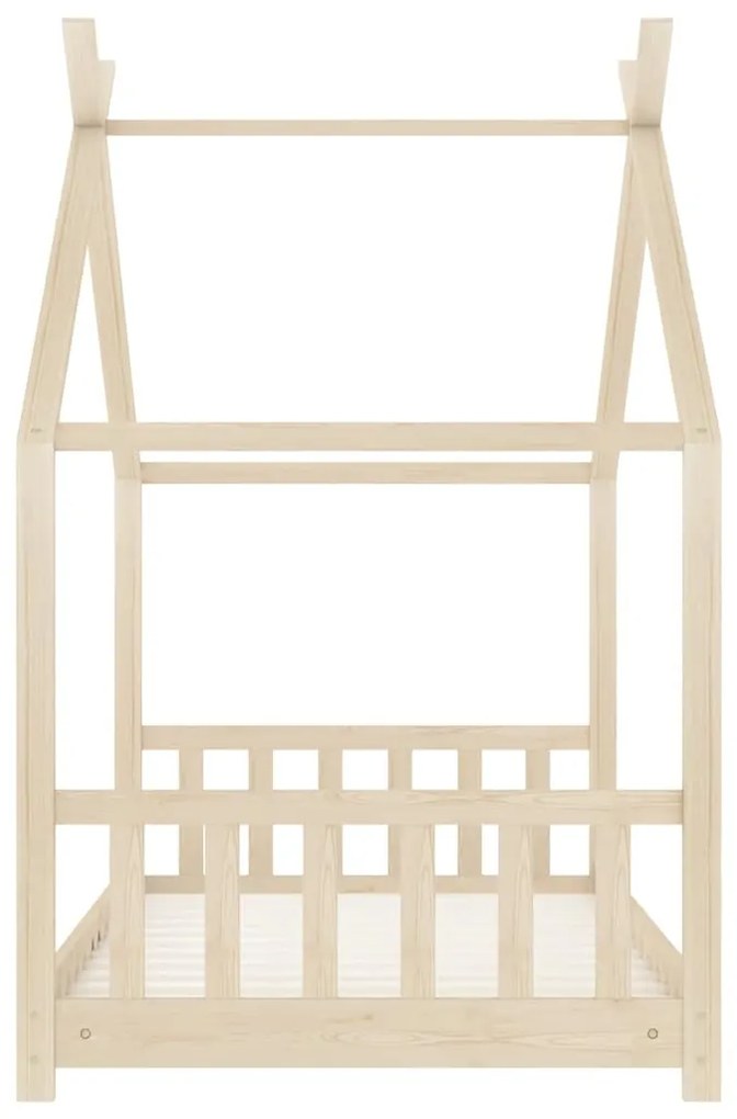 Estrutura de cama para crianças 80x160 cm pinho maciço