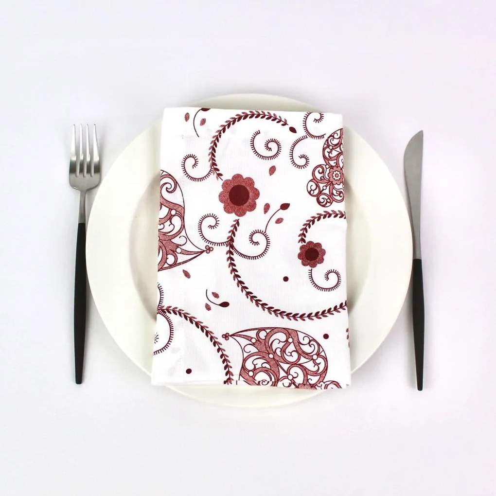 Individual, Guardanapo e Caminho de mesa Viana Red BI