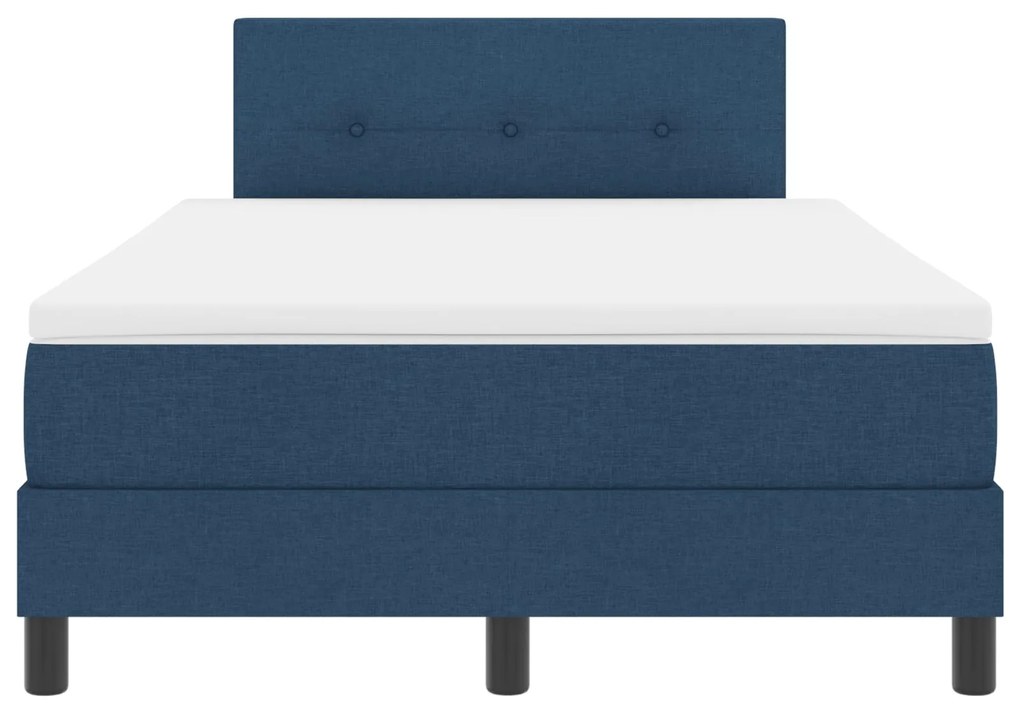 Cama Box com Colchão Azul 120x200 cm Tecido
