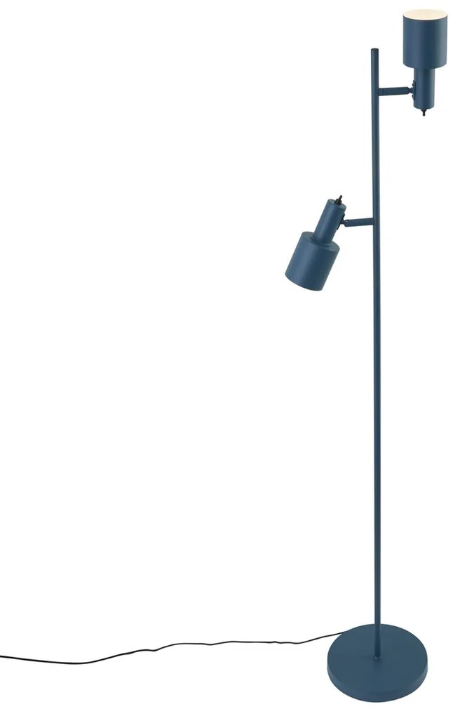 Candeeiro de pé moderno azul 2 luzes - Stijn Moderno