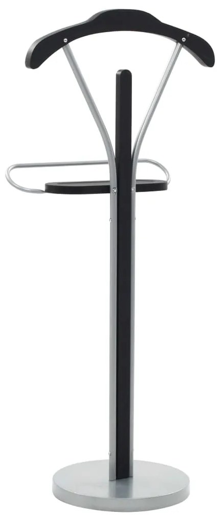 Cabide de pé 45x35x107 cm preto e cinzento
