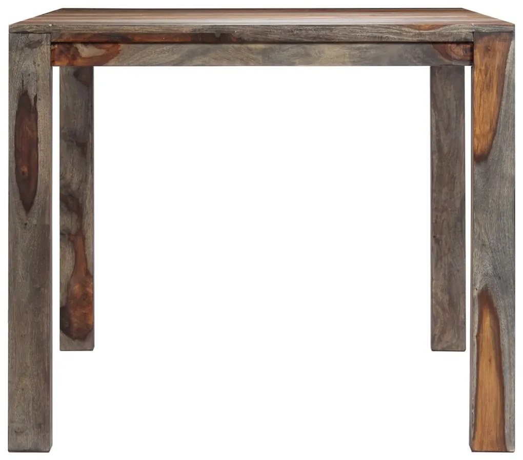Mesa de jantar 180x90x76 cm madeira de acácia maciça cinzento