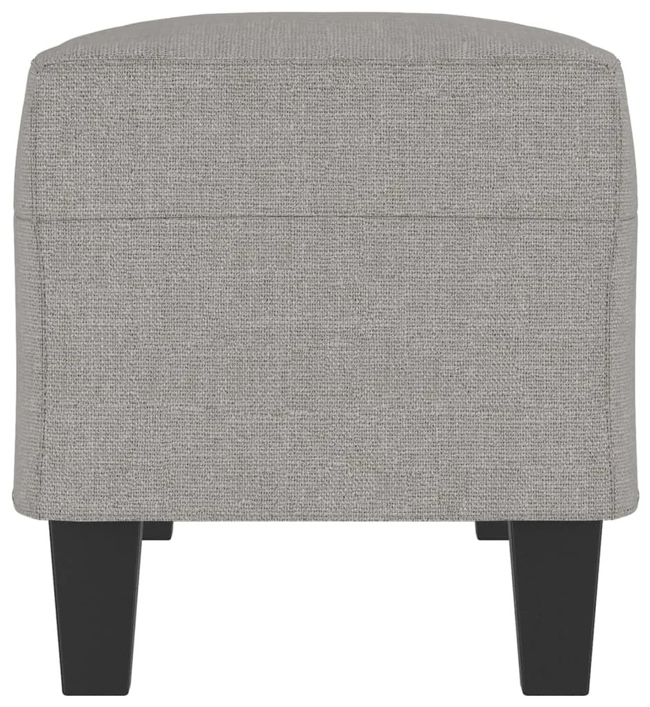 Banco 100x35x41 cm tecido cinza-claro