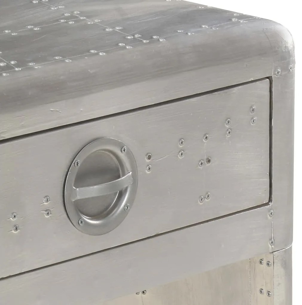 Aparador estilo aviador 110x35x75 cm metal