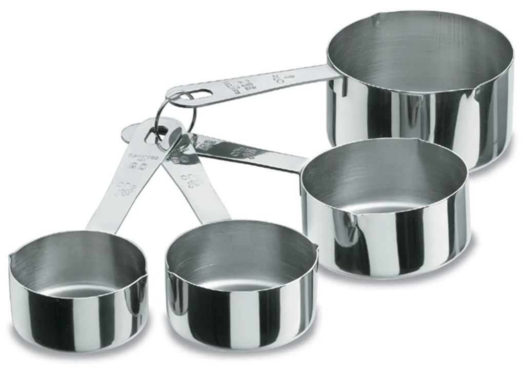Caçarola Medidora Inox 60/80/125/250ml Pack 4