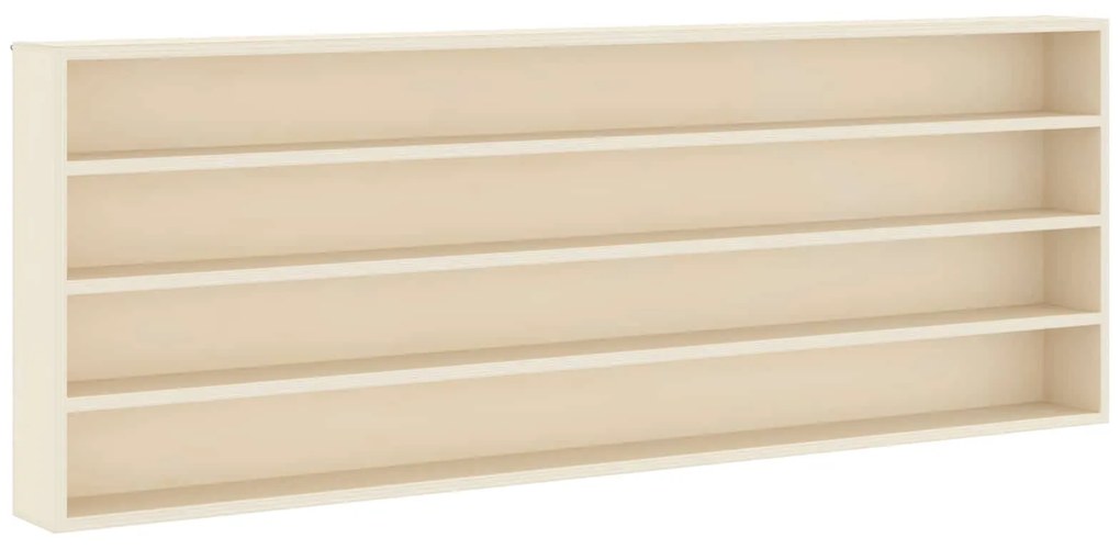 vidaXL Gabinete Expositivo de Parede Bege 100 x 8,5 x 36 cm