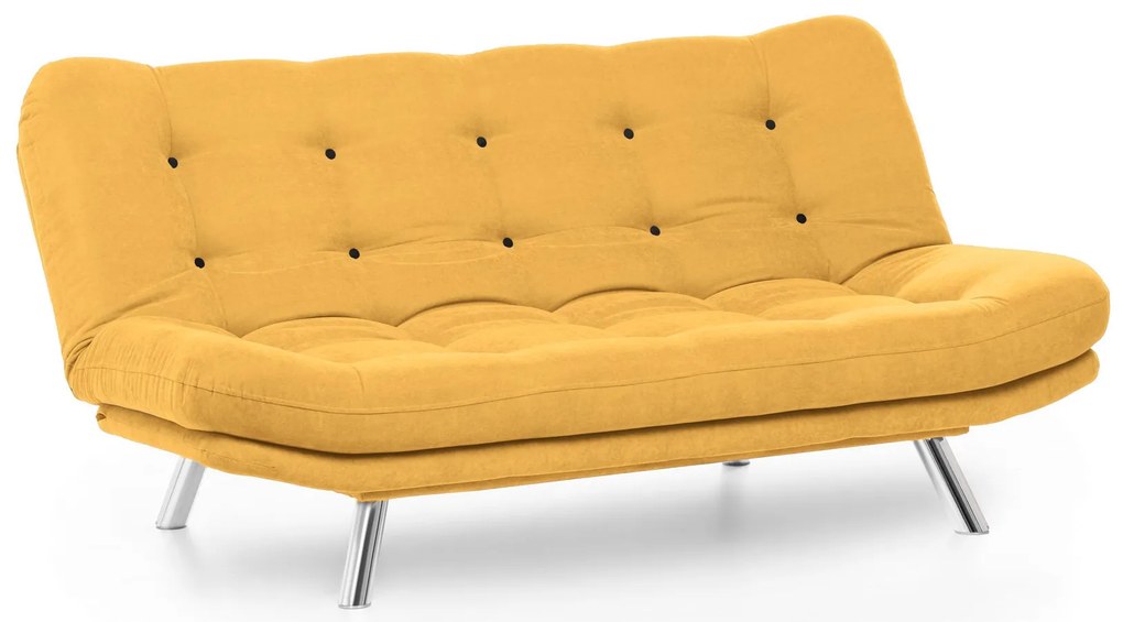 Sofá-Cama de 3 Lugares Misa – Mostarda – 200 cm