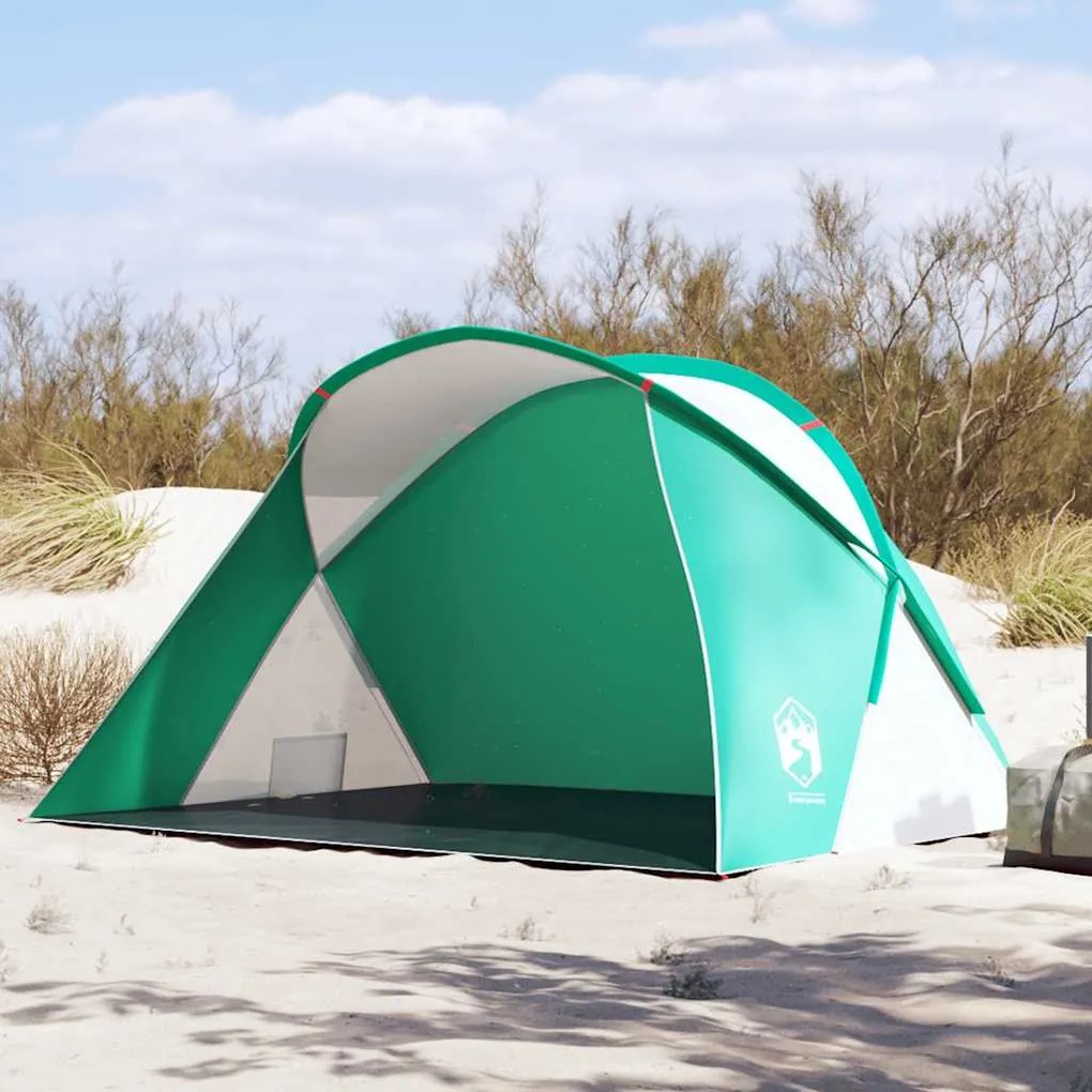 vidaXL Tenda de praia 2 Pessoas pop-up impermeável verde mar
