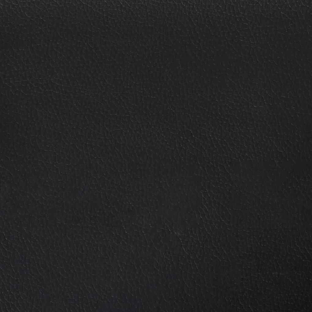 Sofá de 2 lugares 140 cm couro artificial preto
