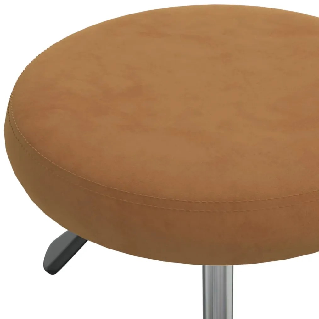 Cadeira de jantar veludo castanho
