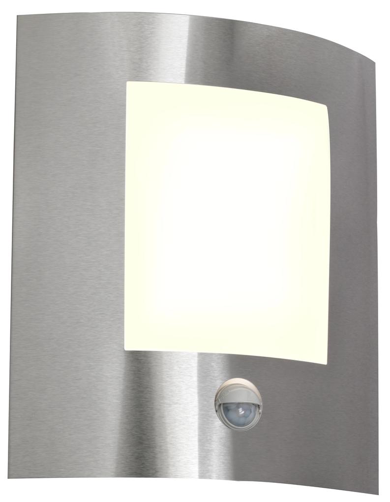 Luminária de parede moderna para exterior Sensor de movimento em aço IP44 - Emmerald 1 Moderno