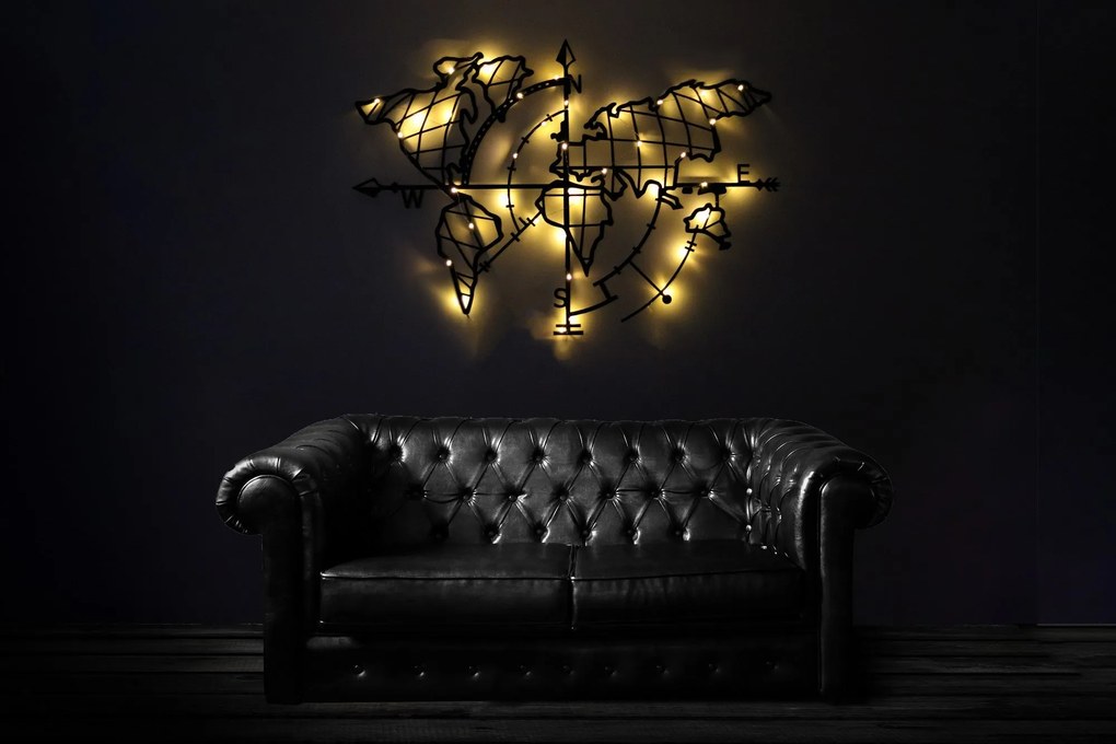 Acessório Decorativo de Parede Mt-04 – Preto – 65 x 95 cm