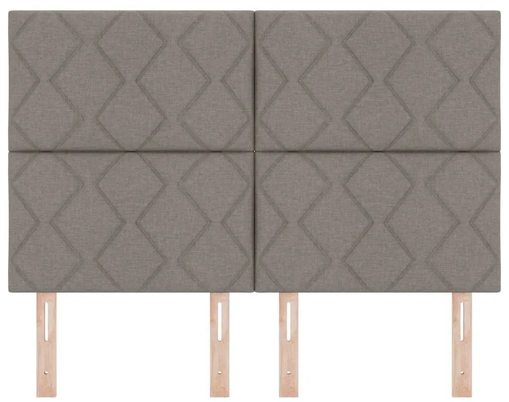 Cabeceira Diamond Taupe, 140 cm, em Tecido
