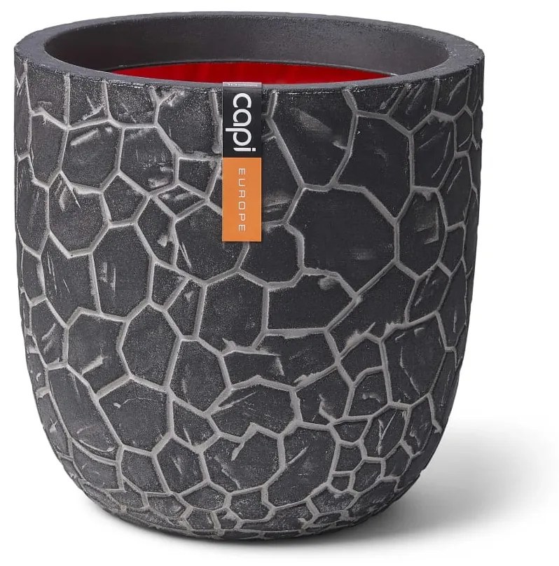 Capi Vaso oval Clay 35x34 cm antracite