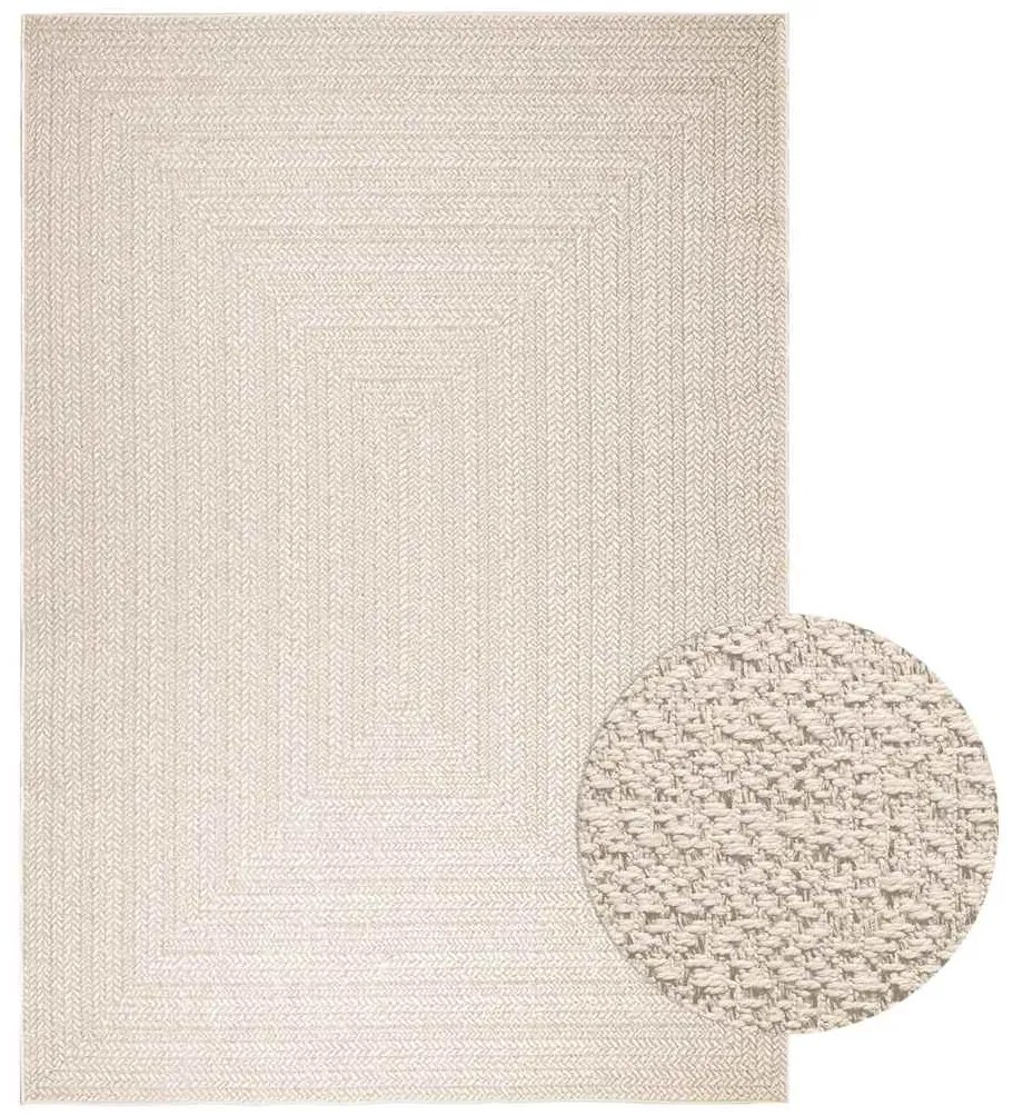 vidaXL Tapete ZIZUR creme 200x290cm aspeto de juta interior e exterior