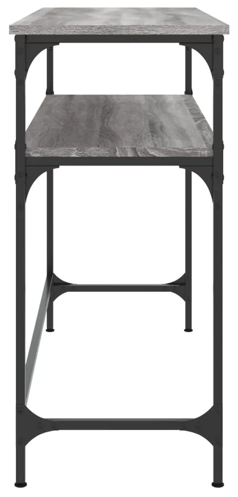 Mesa consola 100x35,5x75cm derivados de madeira cinzento sonoma