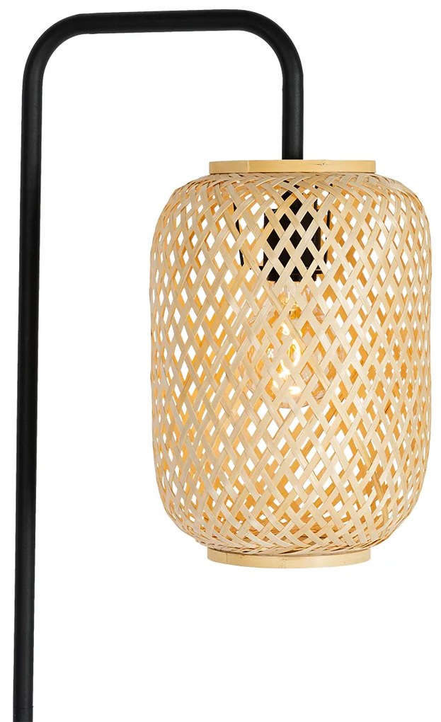 Candeeiro de pé inteligente em bambu com WiFi ST64 - Yvonne