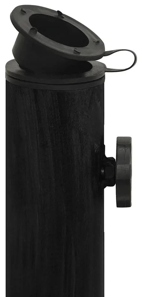 Base para guarda-sol ferro fundido 45x45x30 cm preto