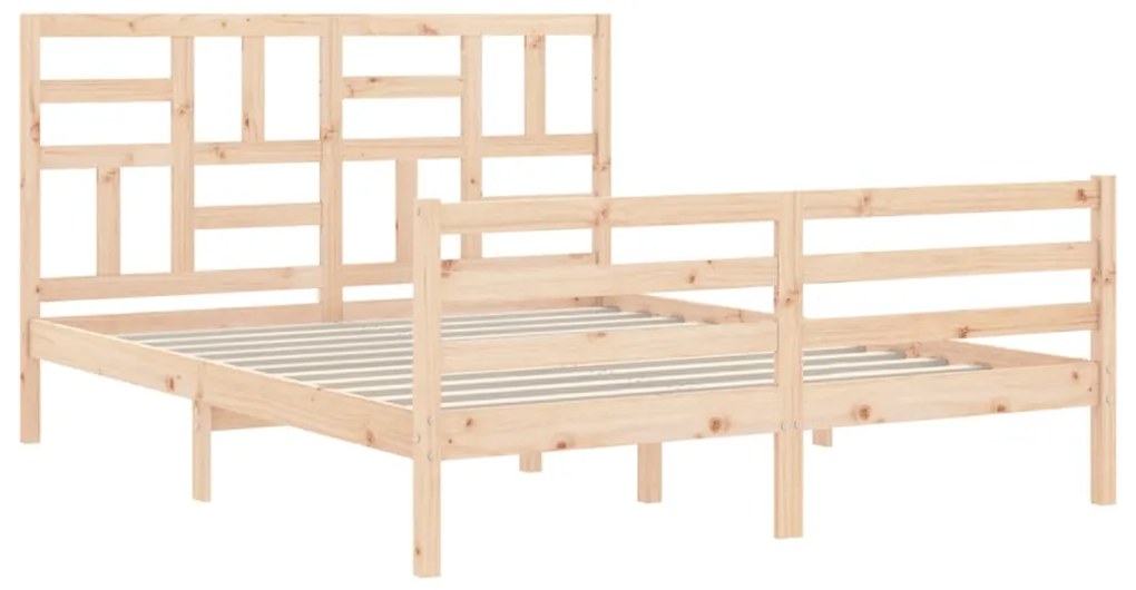 Estrutura de cama King Size com cabeceira madeira maciça