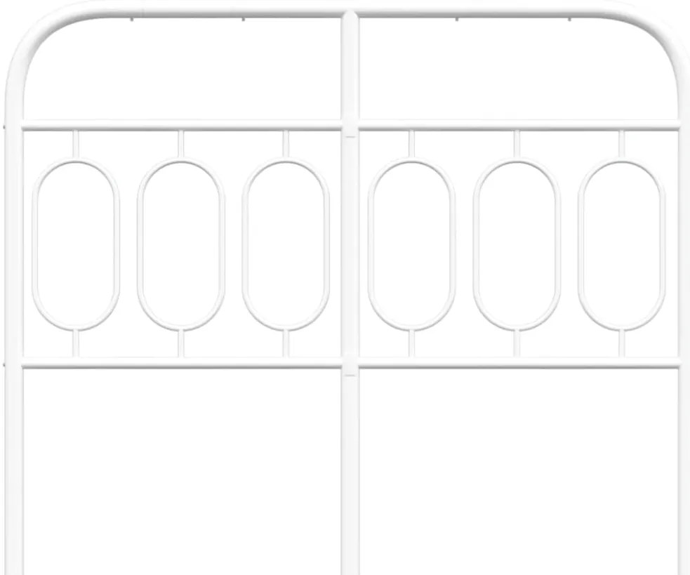 Cabeceira de cama 120 cm metal branco