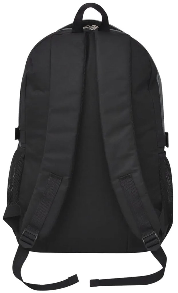 Mochila escolar 40 L preto e cinzento