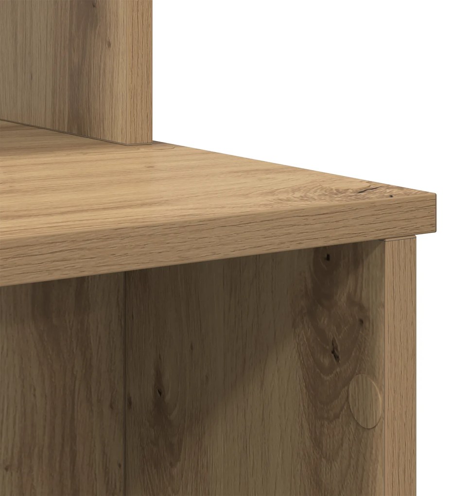 mesa com Armazenamento Carvalho Artesanal 120.5x44x88.5 cm Madeira Der