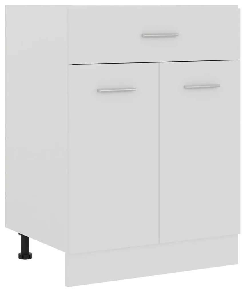 801228 vidaXL Armário inferior c/ gavetas 60x46x81,5cm contraplacado branco