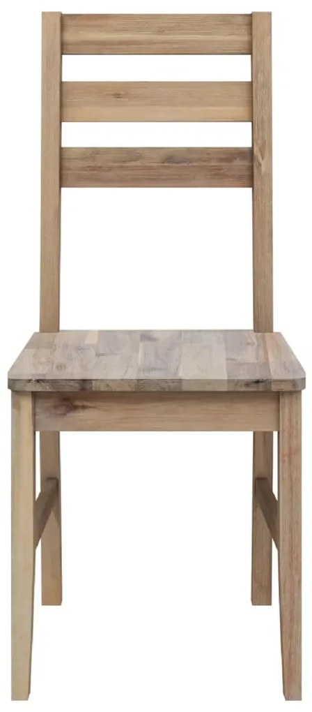 Cadeiras de jantar 2 pcs madeira acácia maciça